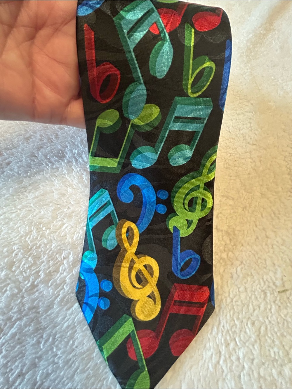 🎁3 for $30 - Colorful Musical Notes Necktie